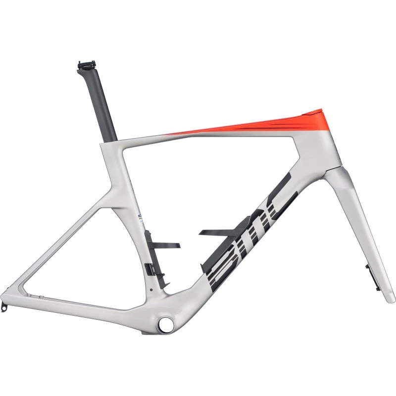 BMC Teammachine R 01 Frameset Arctic Silver/Neon Red