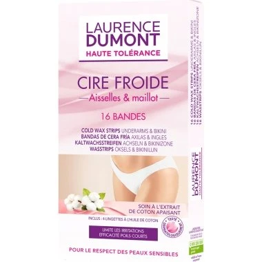 Laurence Dumont Haute Tolérance Bandes de Cire Froide Aisselles & Maillot 16
