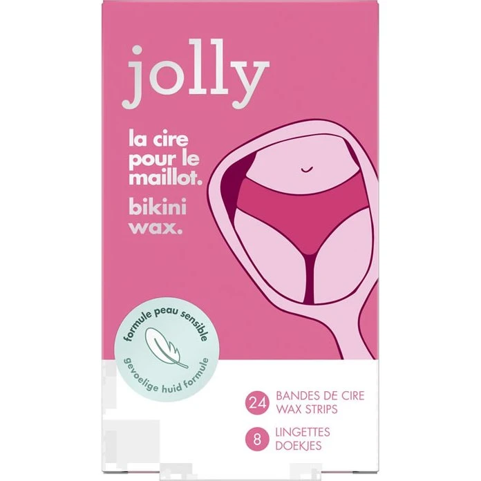 Jolly Bandes de Cire Maillot X24 + 8 Lingettes