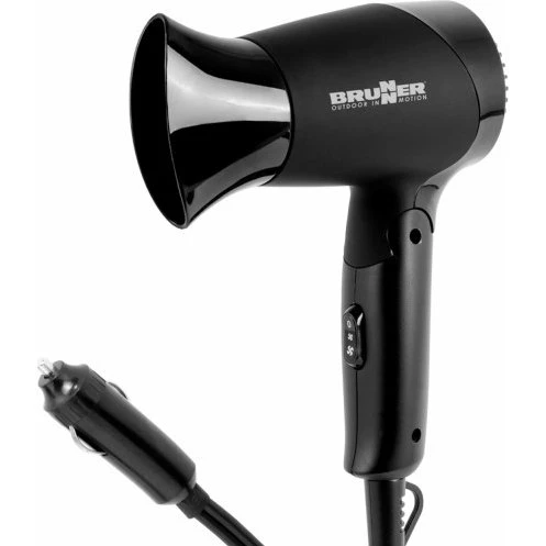 Brunner Monsun Sèche-cheveux 12V Pliable Noir