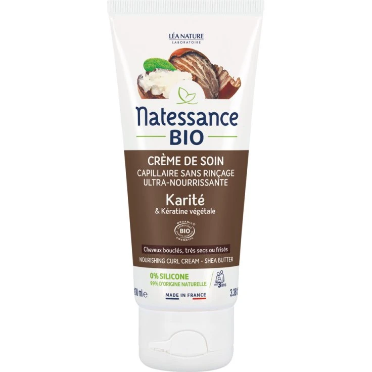 Natessance Crème de Soin Capillaire Karité 100 ml