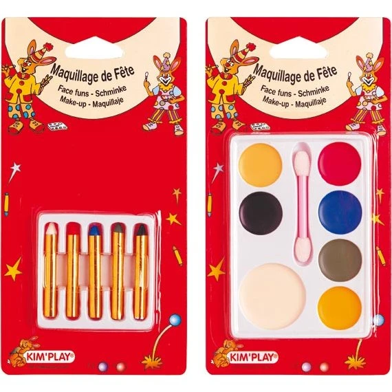 Maquillage de fête - Palette ou crayons - 10,5 x 20 cm