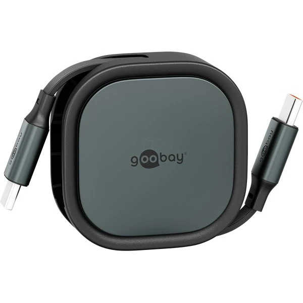 Goobay Câble USB-C Rétractable 1m Noir