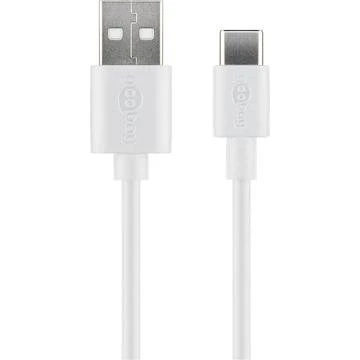 Goobay Câble USB-C 0.5m Blanc