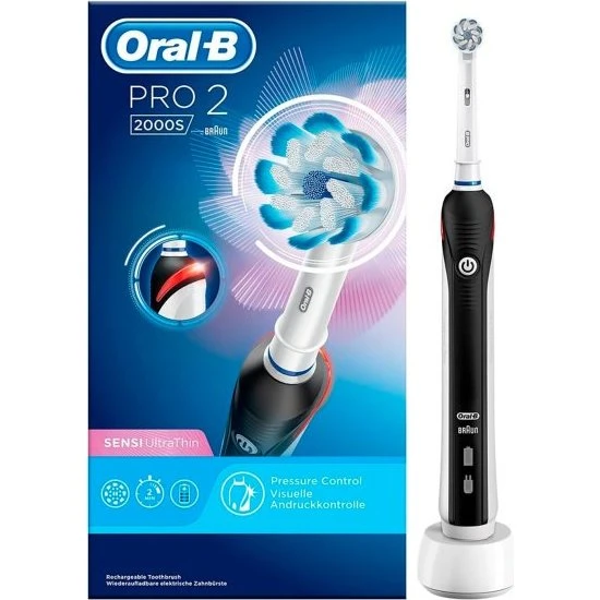 Oral-B Pro 2 2000S Sensi Ultrathin Noir/Blanc