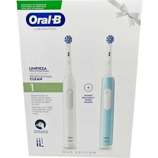 Oral-B Pro 1 Sensitive Duo Électrique Blanc/Bleu