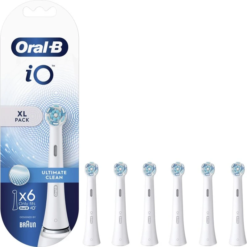 Oral-B iO Ultimate Clean Brossettes Rondes Blanc x3