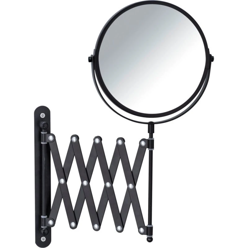 WENKO Miroir mural télescopique noir 3x