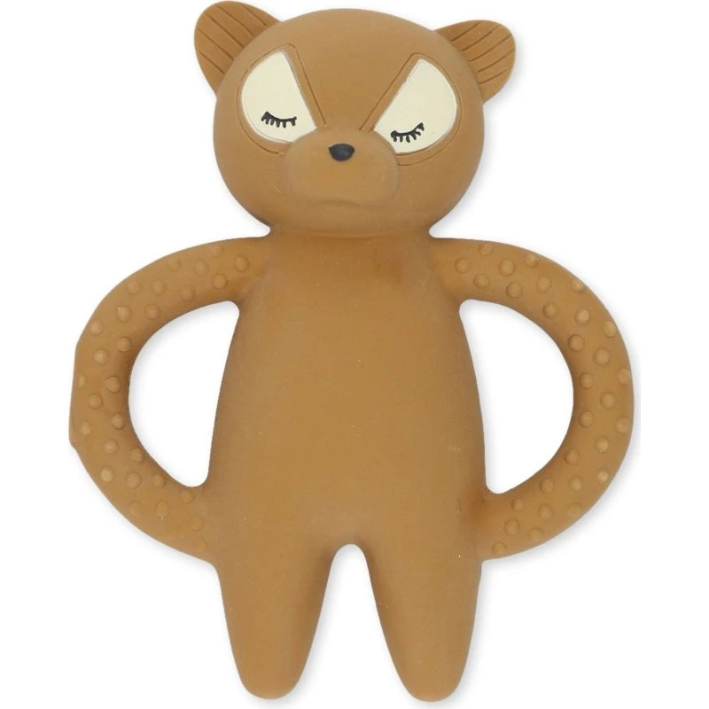 Konges Slojd Anneau de Dentition Raton-Laveur Caramel Brown