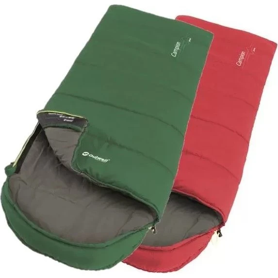 Outwell Campion Junior Slaapzak Vert Extra Short, Fermeture Gauche