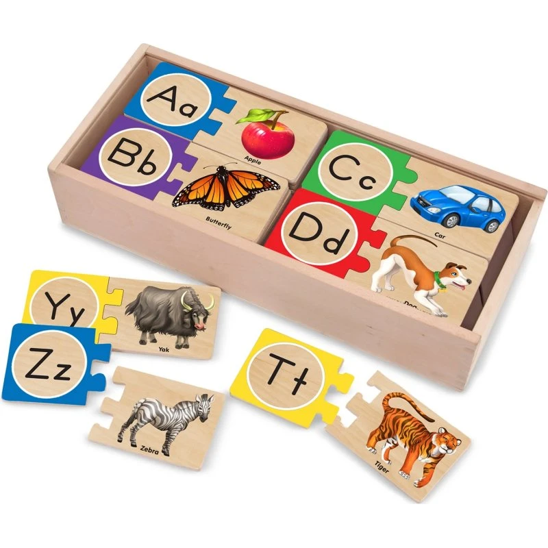 Melissa & Doug Puzzle Alphabet Anglais 52 pièces