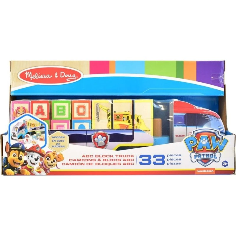 Melissa & Doug PAW Patrol Camion Blocs Bois Alphabet