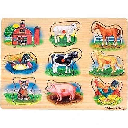 Melissa & Doug Puzzle Sonore Ferme en Bois