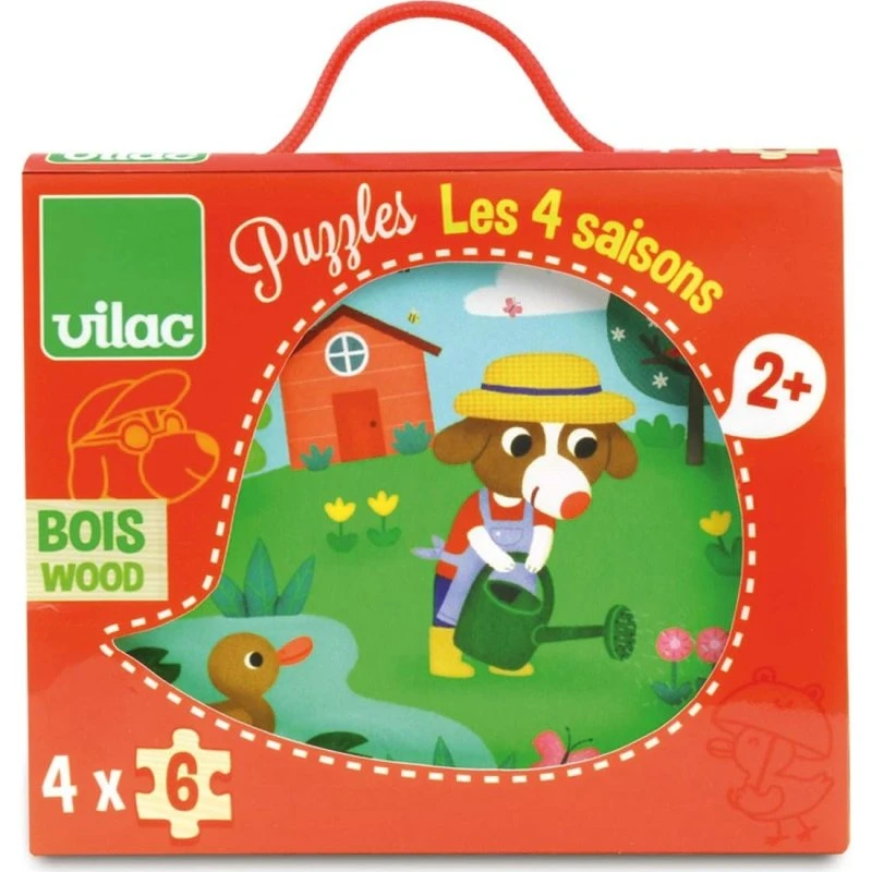 Vilac Puzzle Les 4 Saisons 6 pcs en Bois