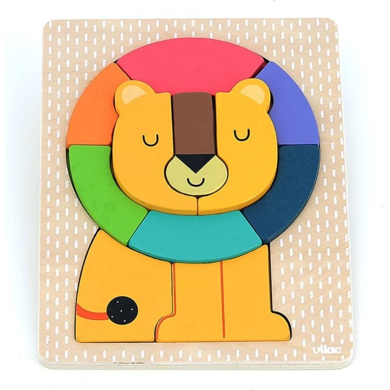 Vilac Puzzle Encastrement Lion Andy Westface 11 Pièces