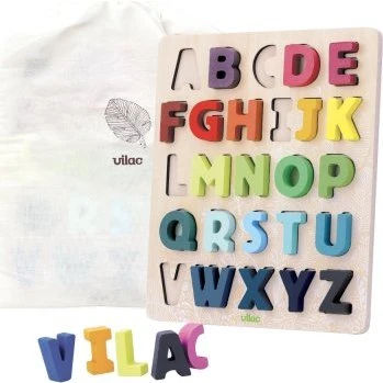 Vilac - Puzzle ABC en bois Sous la Canopée