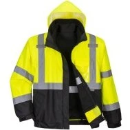 Portwest S365 Blouson 3 en 1 Haute Visibilité Jaune/Noir M