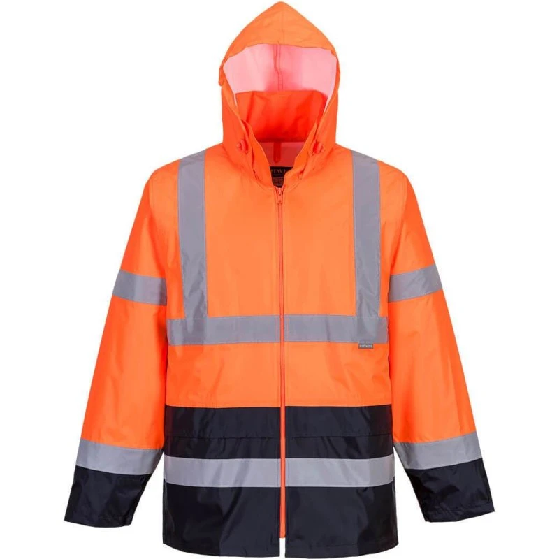 Portwest H443 Veste de pluie Hi-Vis Orange/Marine