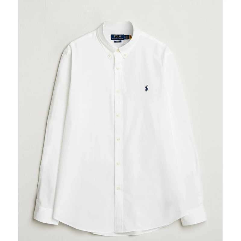 Polo Ralph Lauren Chemise Popeline Stretch Slim Fit Blanc