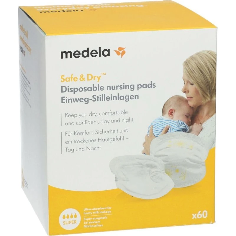 Medela Safe & Dry Coussinets à Usage Unique x60