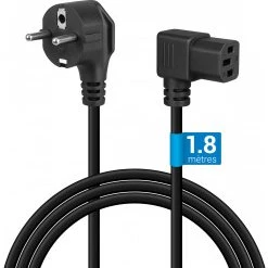 Brand Câble Alimentation CEE 7/7 vers IEC C13 1,80m Noir
