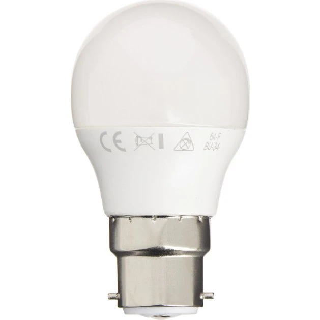 Ampoule LED P45 B22 5,3W blanc chaud