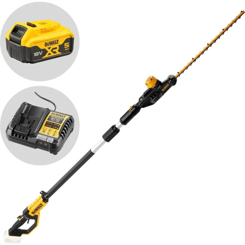 DeWALT DCMPH566P1-QW Taille-haie sur perche 18V
