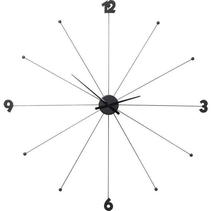 KARE Design Horloge Umbrella noire 100 cm