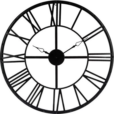 Atmosphera Horloge Andras Vintage Métal Noir 70 cm