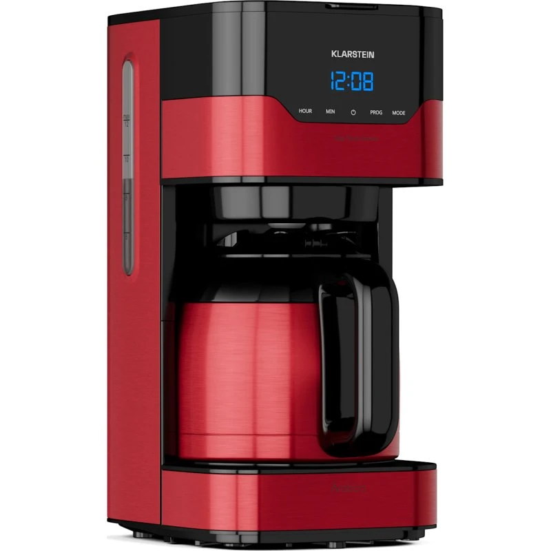 Klarstein Arabica Cafetière Filtre 800W Rouge & Noir 1,2L