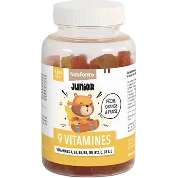 Nat & Form Kid'Ours 9 Vitamines - 30 gommes