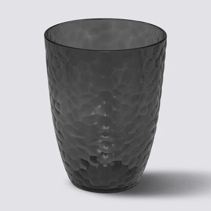 Estiva Verre à eau martelé Gris charbon