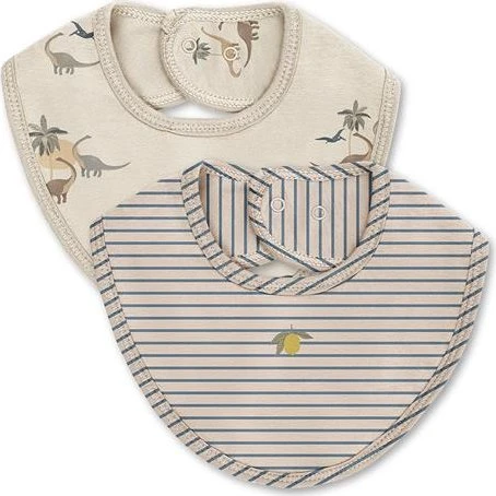 Konges Slojd Bavoirs Kubi/Stripe Bleu 2-pack
