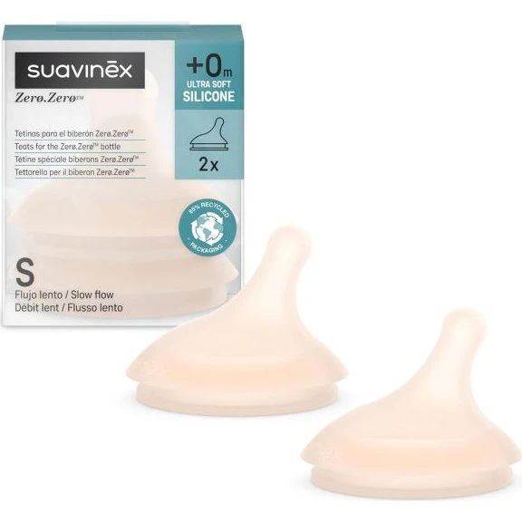 Suavinex Lot de 2 Tétines Anti-Colique Zero Zero