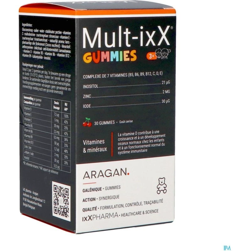 Multi Ixx Gummies 30 – Vitamines & Minéraux
