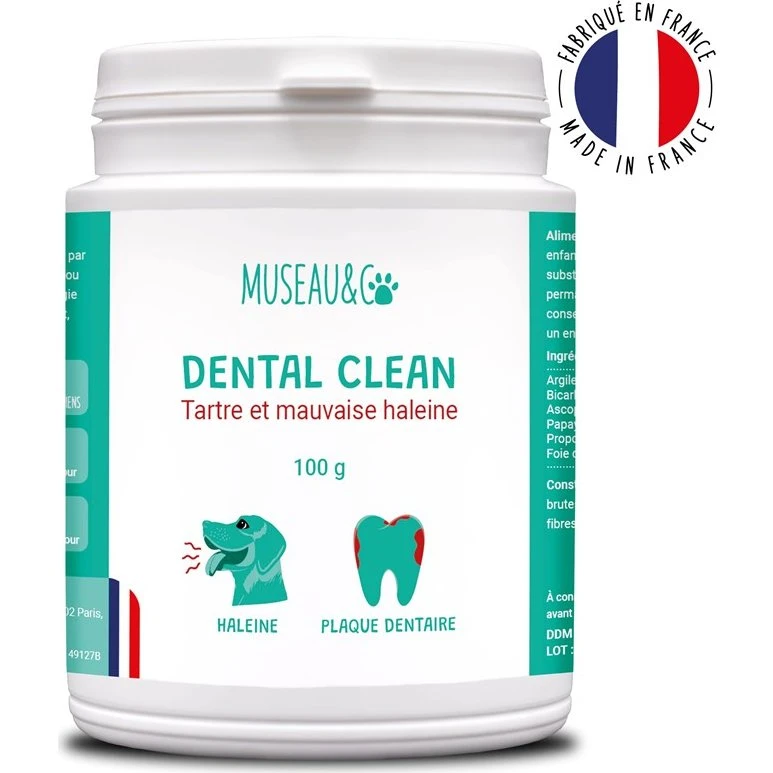 Dental Clean - Poudre Anti-Tartre pour Chien et Chat - 100g