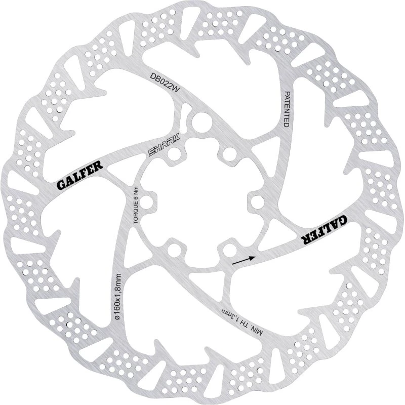Galfer Shark DB027W 223mm Disque Frein 1,8mm
