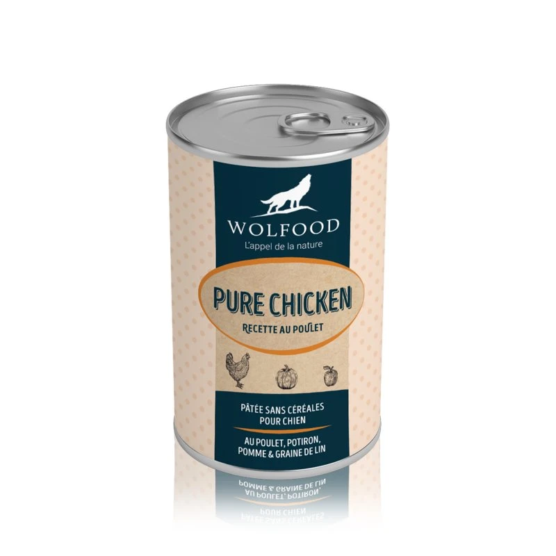 Wolfood Pâtée Poulet 6x400g