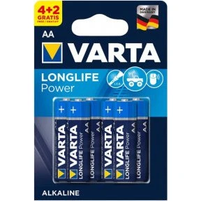 Varta Piles Alcalines LR6 AA x6 Bleu