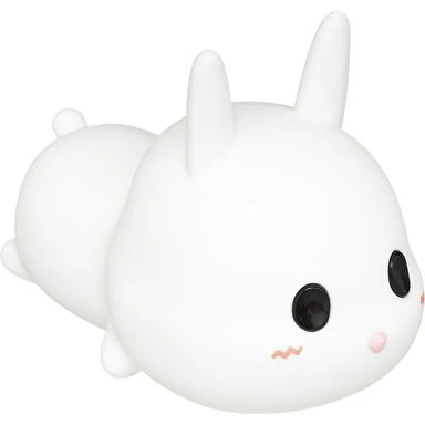 Atmosphera Veilleuse Lapin Silicone 15 cm Blanc