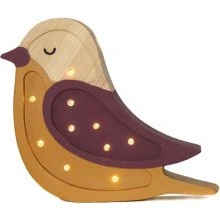 Little Lights Veilleuse Mini Oiseau en Bois de Pin