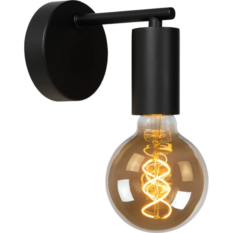 Lucide Leanne Applique murale métal noir mat E27