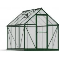 Mythos 1,85 x 2,46 m verte aluminium fenêtres toit gouttières