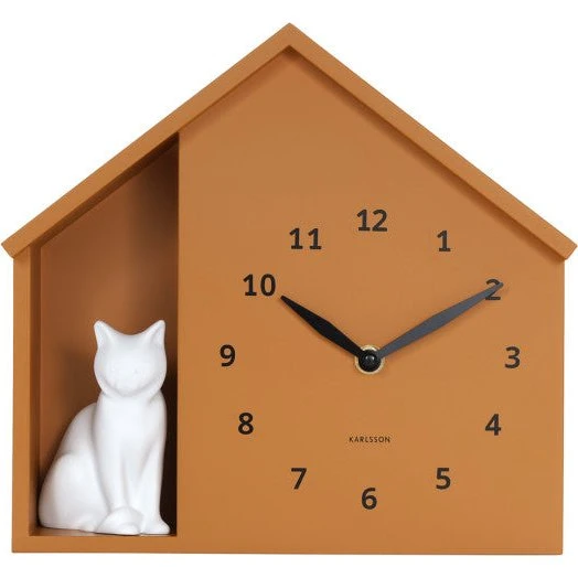 Karlsson Horloge Murale Chat Assis
