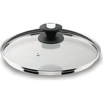 Lacor Couvercle en verre bord inox 26 cm