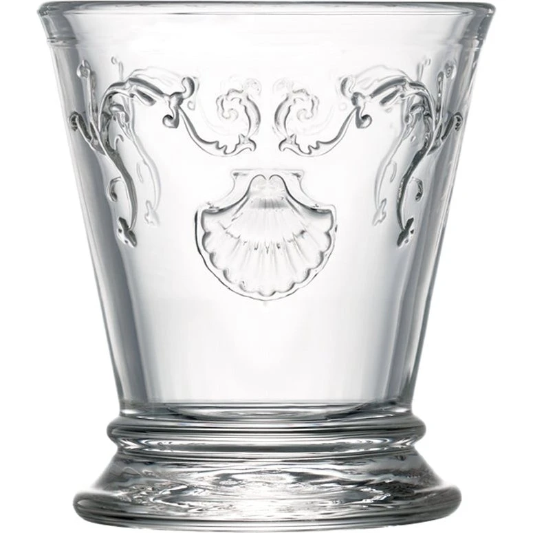 VERSAILLES Lot de 6 gobelets en verre pressé
