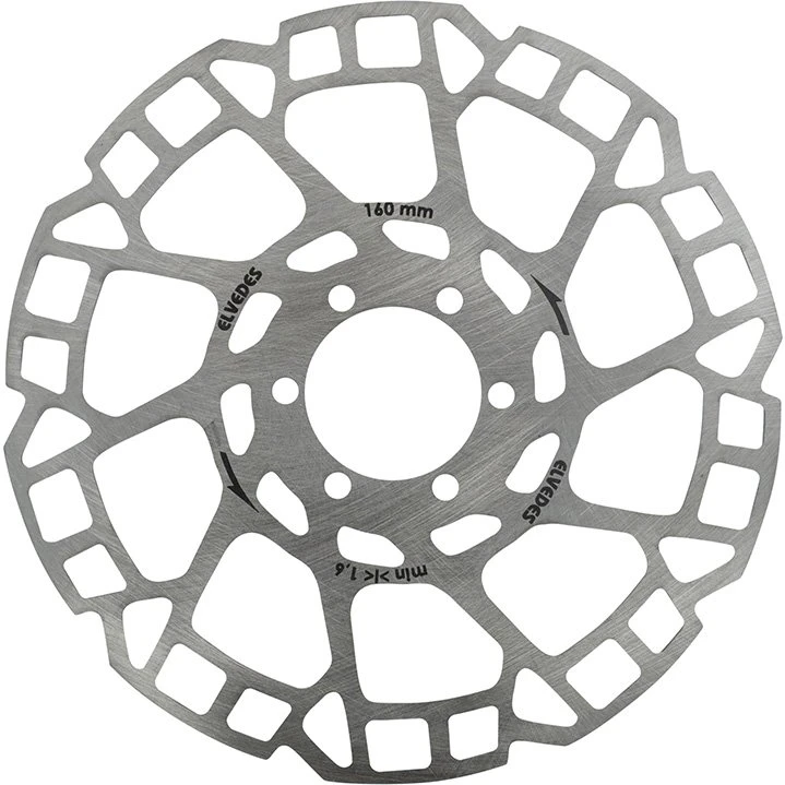 Elvedes Disque de Frein 6-Trous 160 mm Argent 1,8 mm