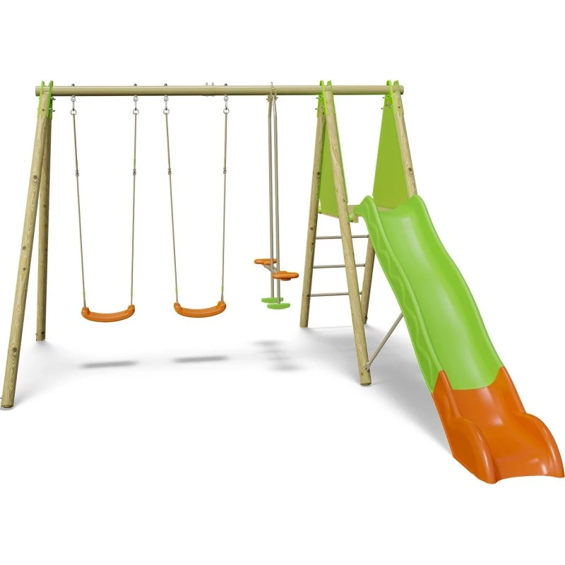 Trigano OPTIMA 2,30 m bois/métal avec toboggan