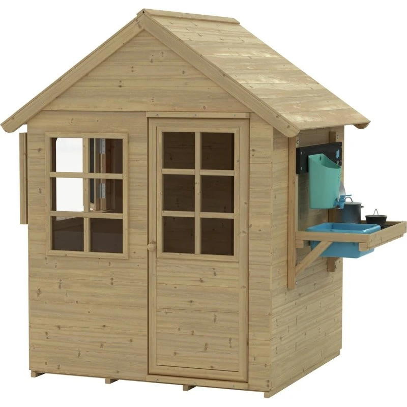 Romarin Maisonnette Cabane Enfant Bois FSC® avec Cuisine
