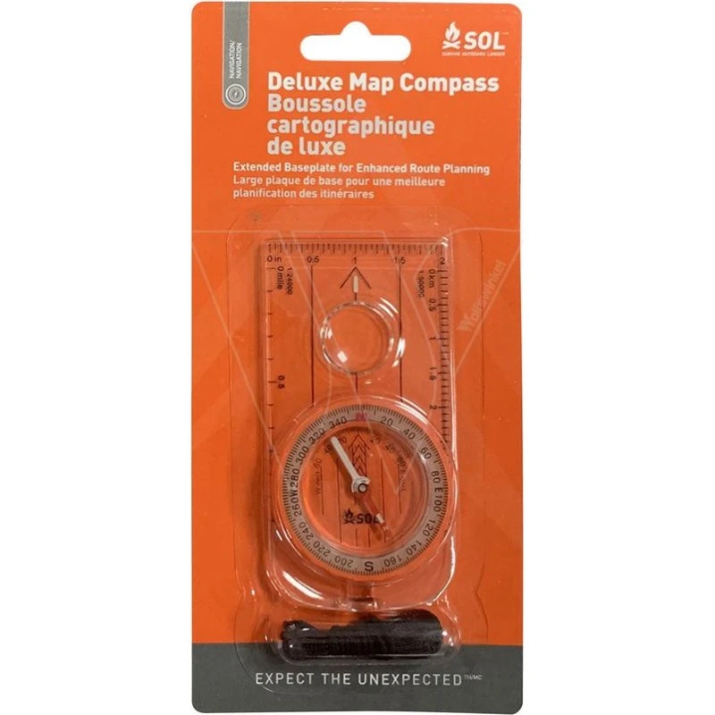 Sol Deluxe Map Compass Boussole Luminescente